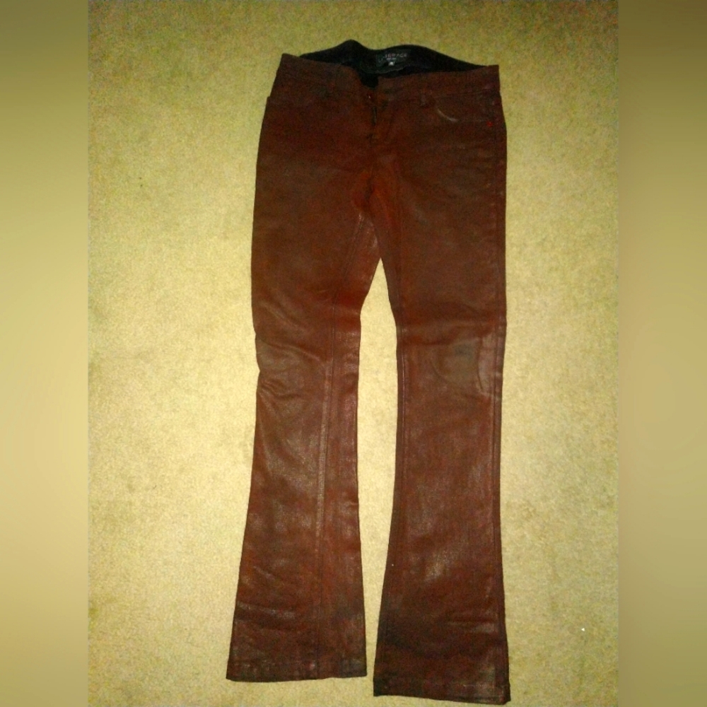 Lip Service Red Waxed Boot-cut jeans 28 stretch